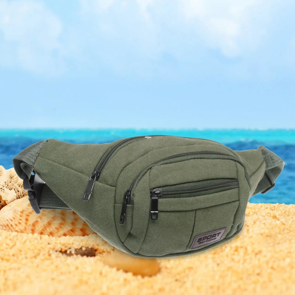Сумка на пояс «Sport leader - Street Fashion», 4 кармана, цвет хаки, 35*16*6см