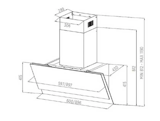 Вытяжка Midea MH60AN995GB
