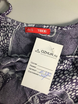 Платье ТВОЕ для пляжного отдыха из вискозы, 44 размер