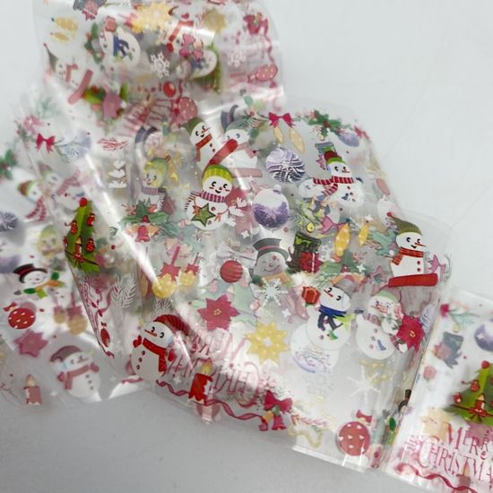 Фольга для дизайна новогодняя №6