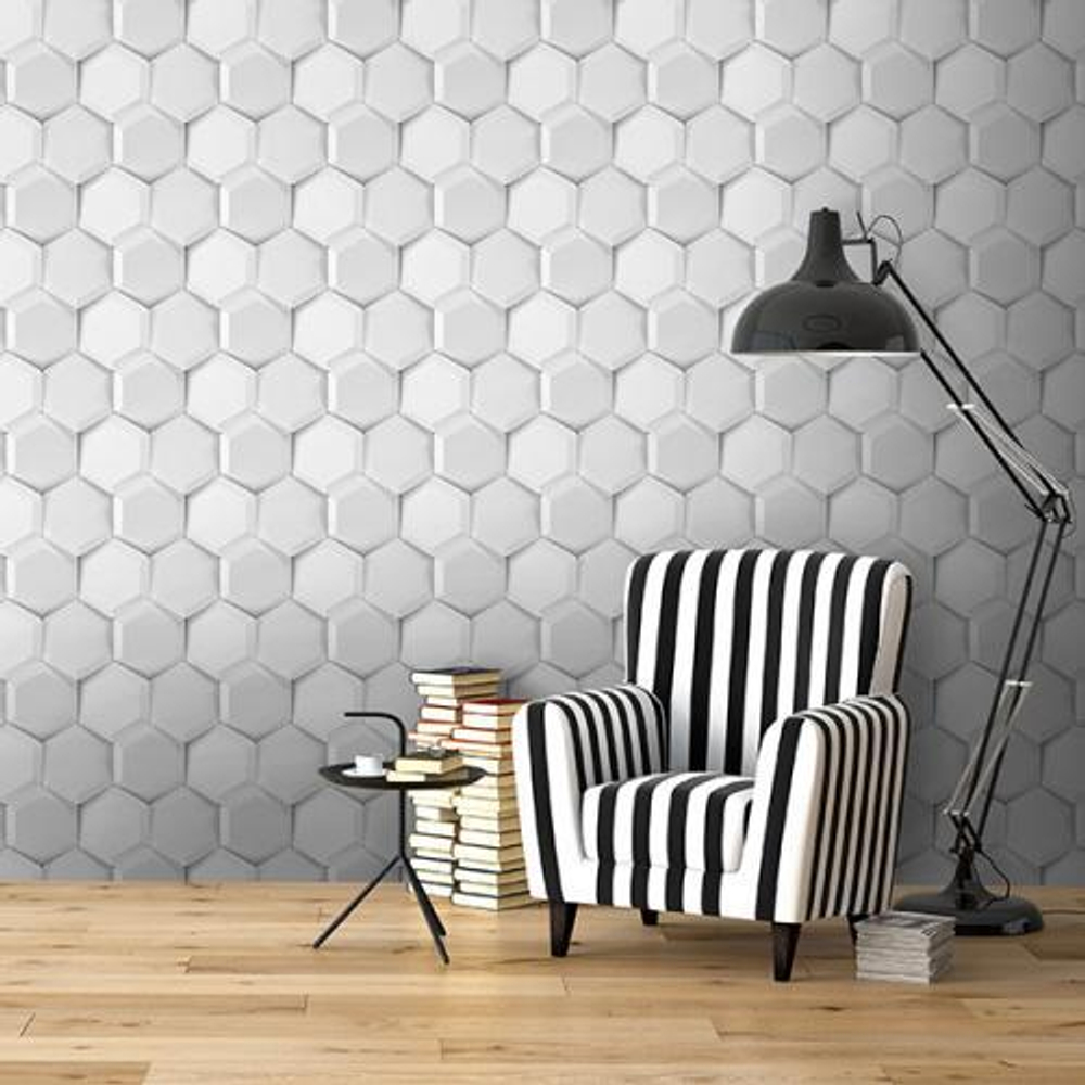 Панель ПВХ UNIQE Гексагон