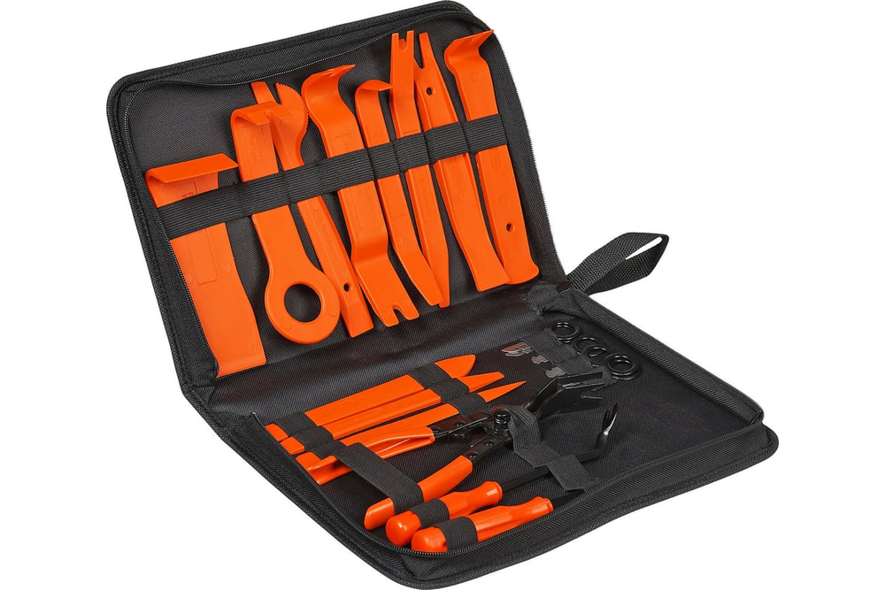 Съемники обшивок, пистонов и магнитол, набор 20пр., сумка ATCR007 AIRLINE