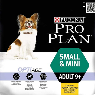 Pro Plan Adult 9+ Small&Mini Chicken 700 г - сухой корм для собак старше 9 лет мелких и карликовых пород (курица/рис)