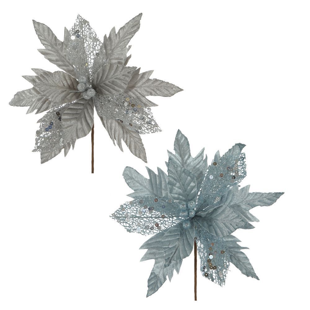 GAEM Цветок искусственный "Пуансеттия", L33 W33 H39 см, 2в.