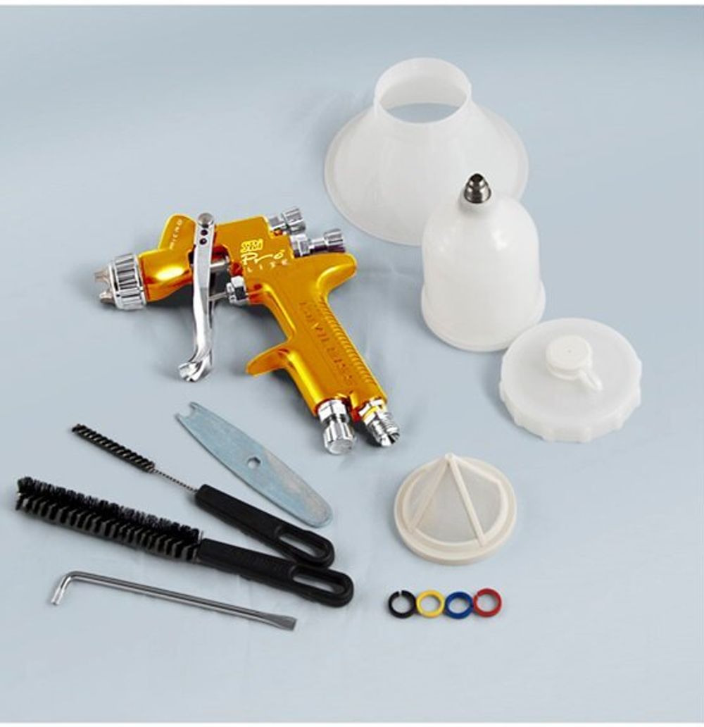 Мини краскораспылитель SRiPRO LITE HV5 с верхним бачком 125 мл, воздушной головой HVLP