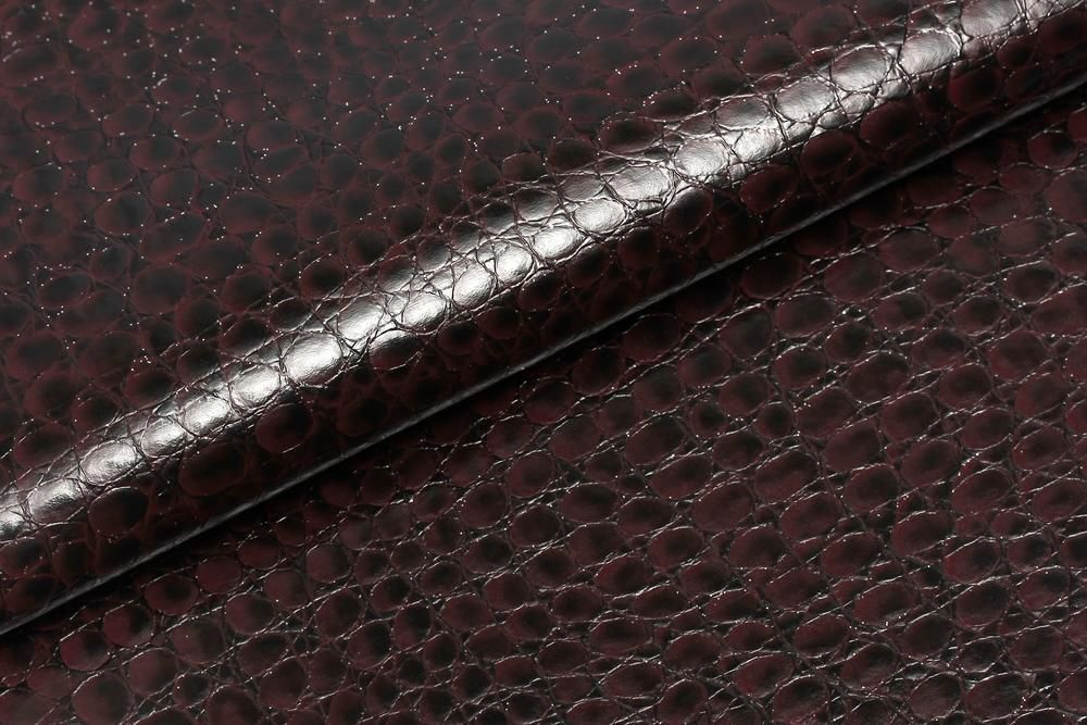 Искусственная кожа Croc marron silver (Крок марун сильвер)