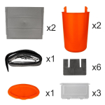 Ящик для зимней рыбалки Helios FishBox (10л) оранжевый