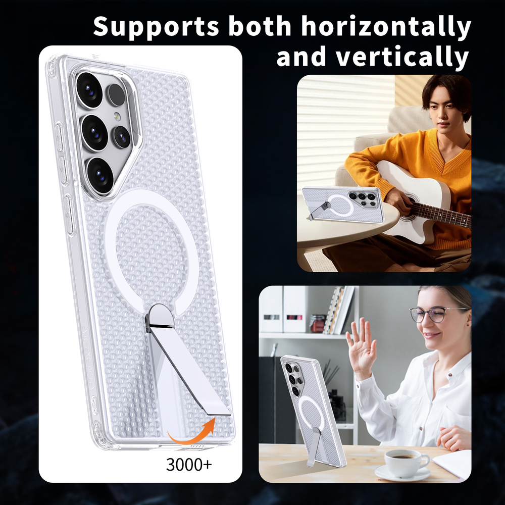 Прозрачный чехол Mesh Pro Magnetic Case для Samsung Galaxy S22 Ultra