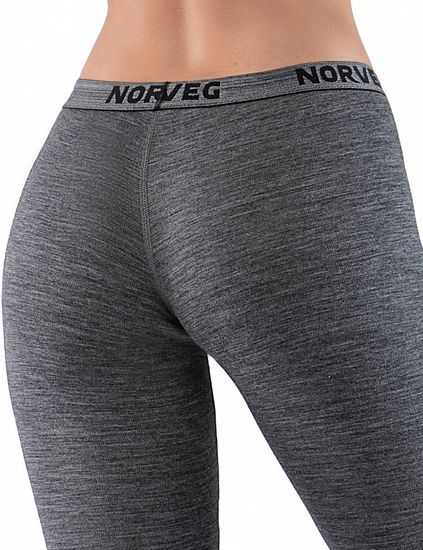 Термобелье женское легинсы Norveg Soft  полная длина 15SWL003RU-014 , серый меланж