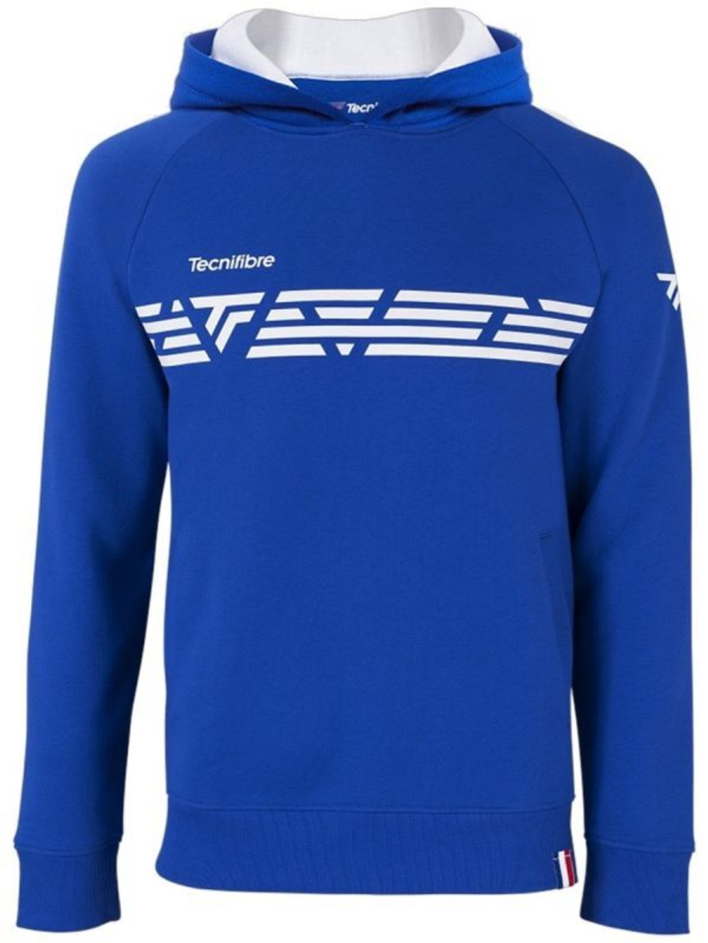 Мужская теннисная кофта Tecnifibre Fleece Hoodie - royal blue