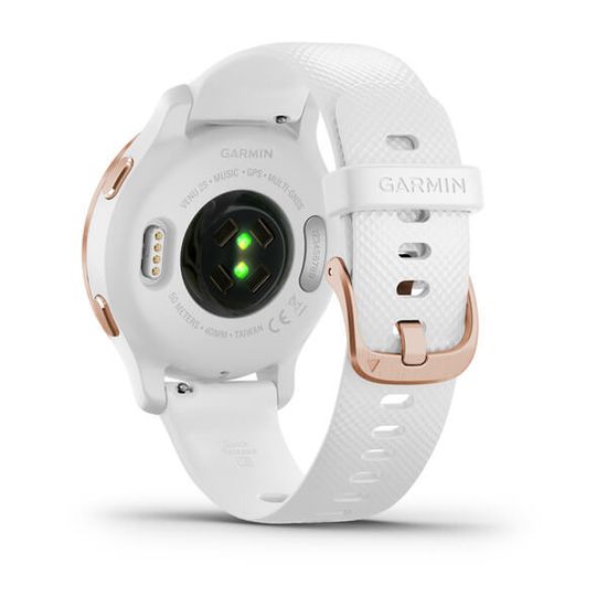 Умные часы Garmin Venu 2S белые цвета розовое золото