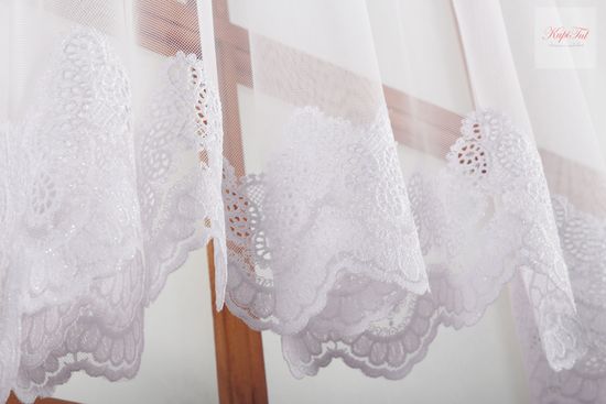 Штора-арка Морозко сетка грек (белый)