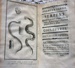 "Histoire naturelle des serpens  (Естественная история змей)". Par M. le Comte De lA Cepede (Г-н граф де ла Сепеде). 1790 г. - антикварное издание