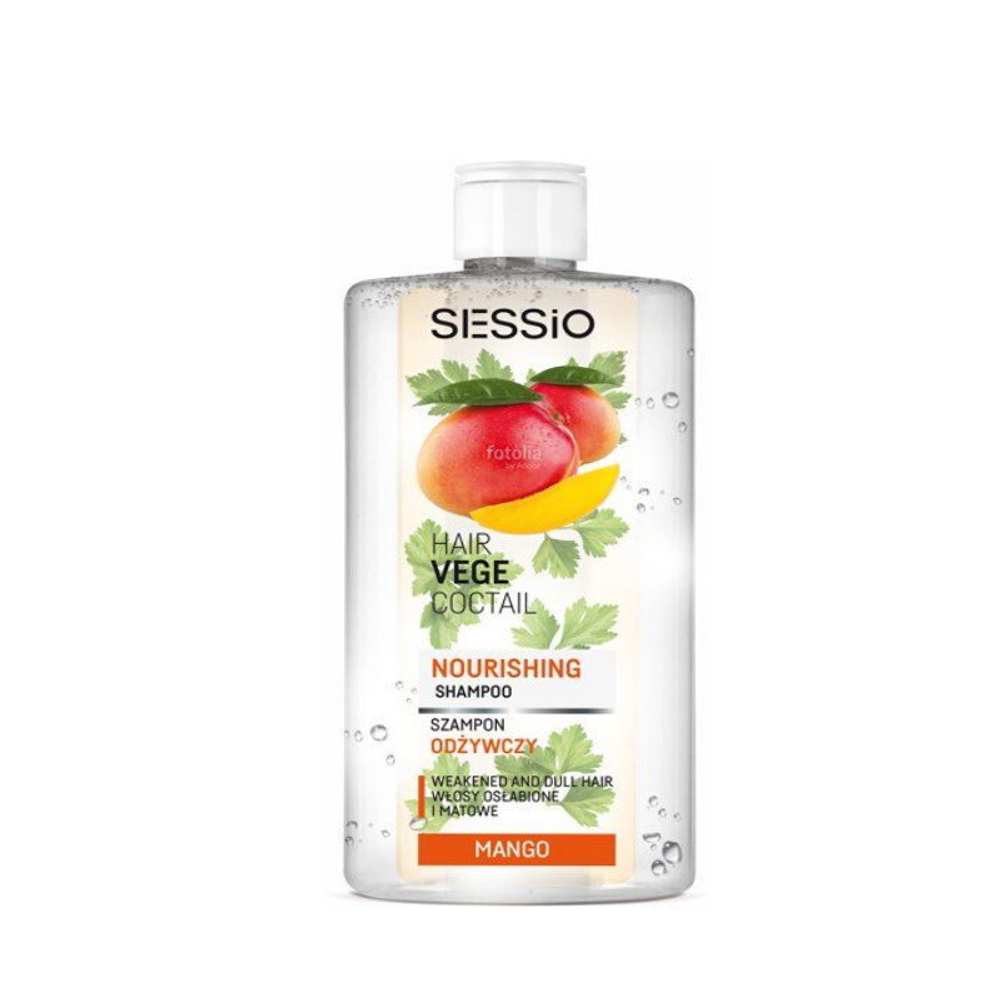 Нежный питательный шампунь с манго и петрушкой Sessio Hair Vege Cocktail, 300 мл.