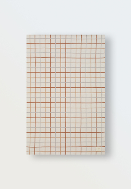 8065-332 Плед вязаный (клетка)