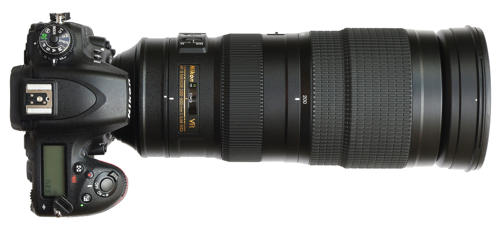 Объектив Nikon 200-500mm f/5.6E ED VR AF-S Nikkor, черный