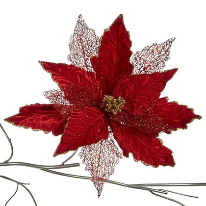 Пуансеттия красная. большая 45 см [Арт.A 58212]