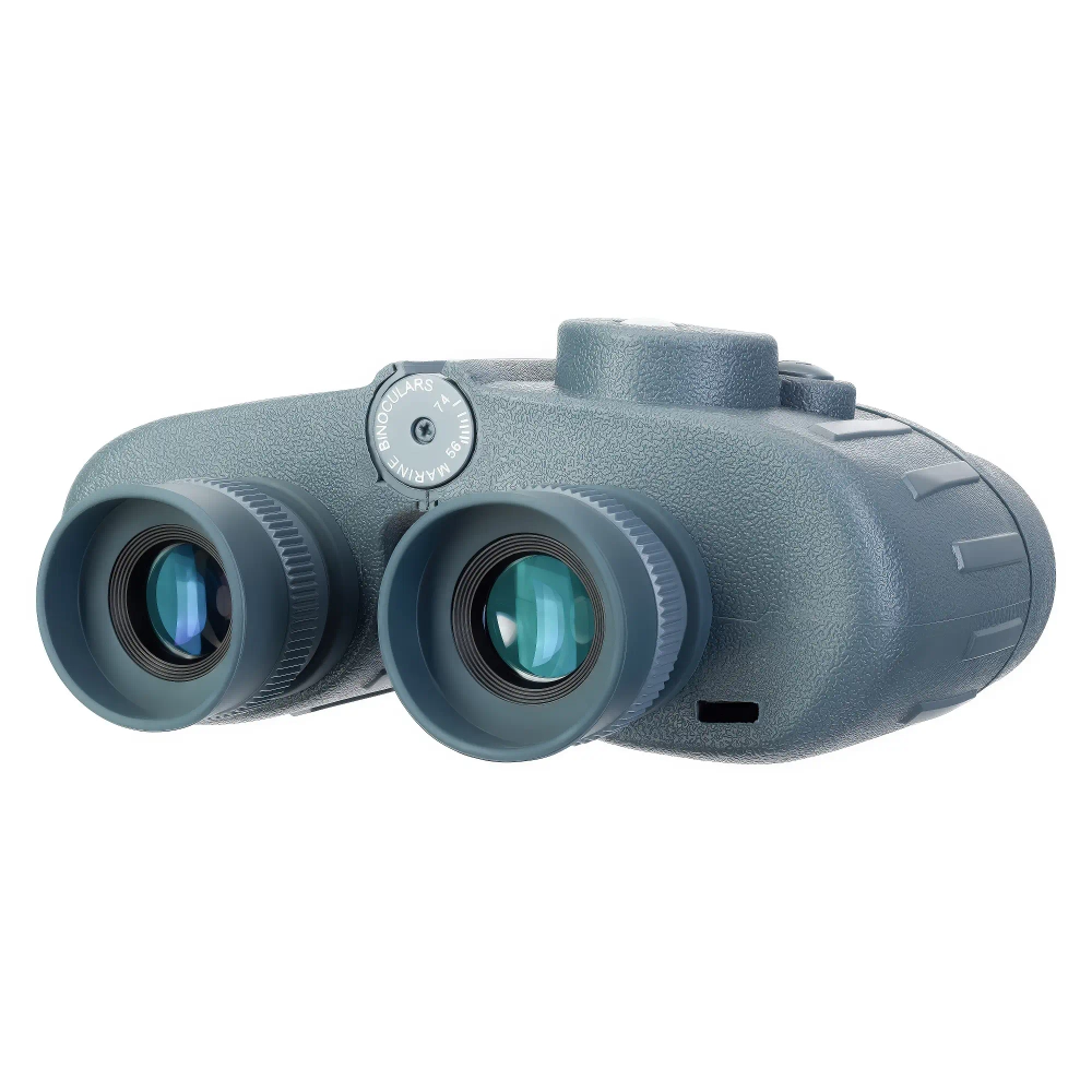 Бинокль Levenhuk Nelson 8x30 - вид спереди, синий корпус