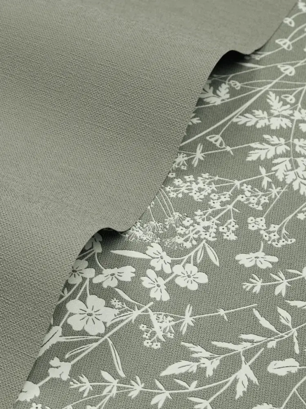 Обои флизелиновые 1,06 RENOWA 38201-05 Pole Текстильный фон Лён Рогожка Матовые Зелёные Метровые