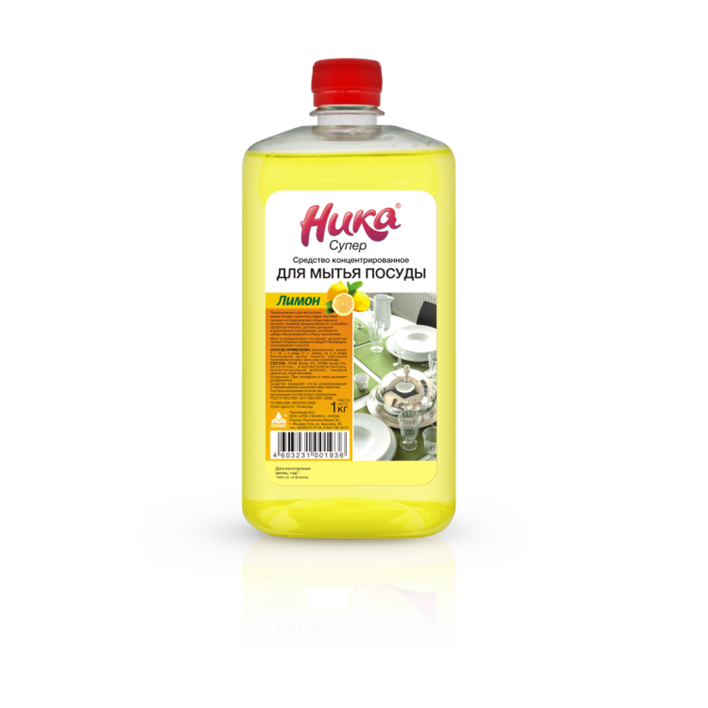 «Ника-Супер» средство для мытья посуды, концентрат, 1 кг