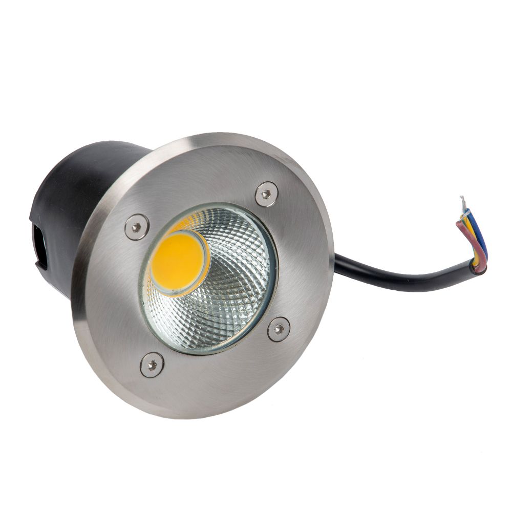 ULU-B14A-6W-2700K IP67 GREY Светильник светодиодный тротуарный. Архитектурный встраиваемый. Теплый белый свет 2700К. Корпус серый. TM Uniel