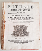 "Rituale Argentinense. (Аргентинский ритуал)"  1742 г.  Антикварная книга