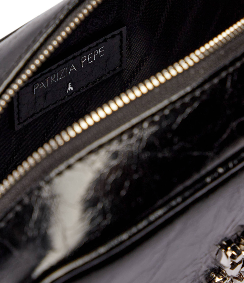 Кожаная сумка через плечо Patrizia Pepe - черный(2B0186 L130)