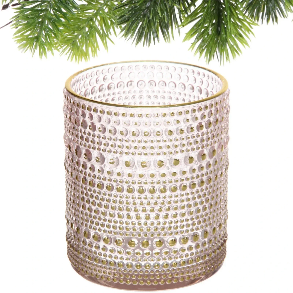 Подсвечник «Хрустальный блеск» 8,5*10 см, Розовый