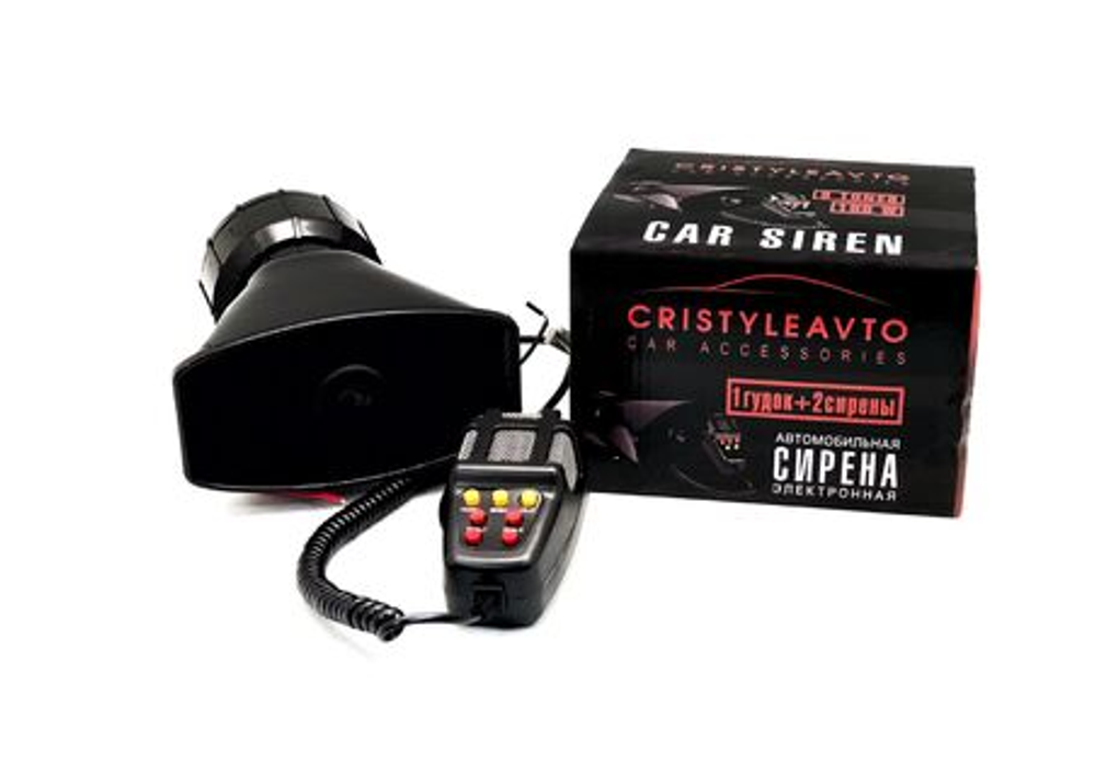Колокол на сигнализацию (Сирена) 100W 1гудок+2сирены (СГУ) CRISTYLEAVTO 4650277-500053