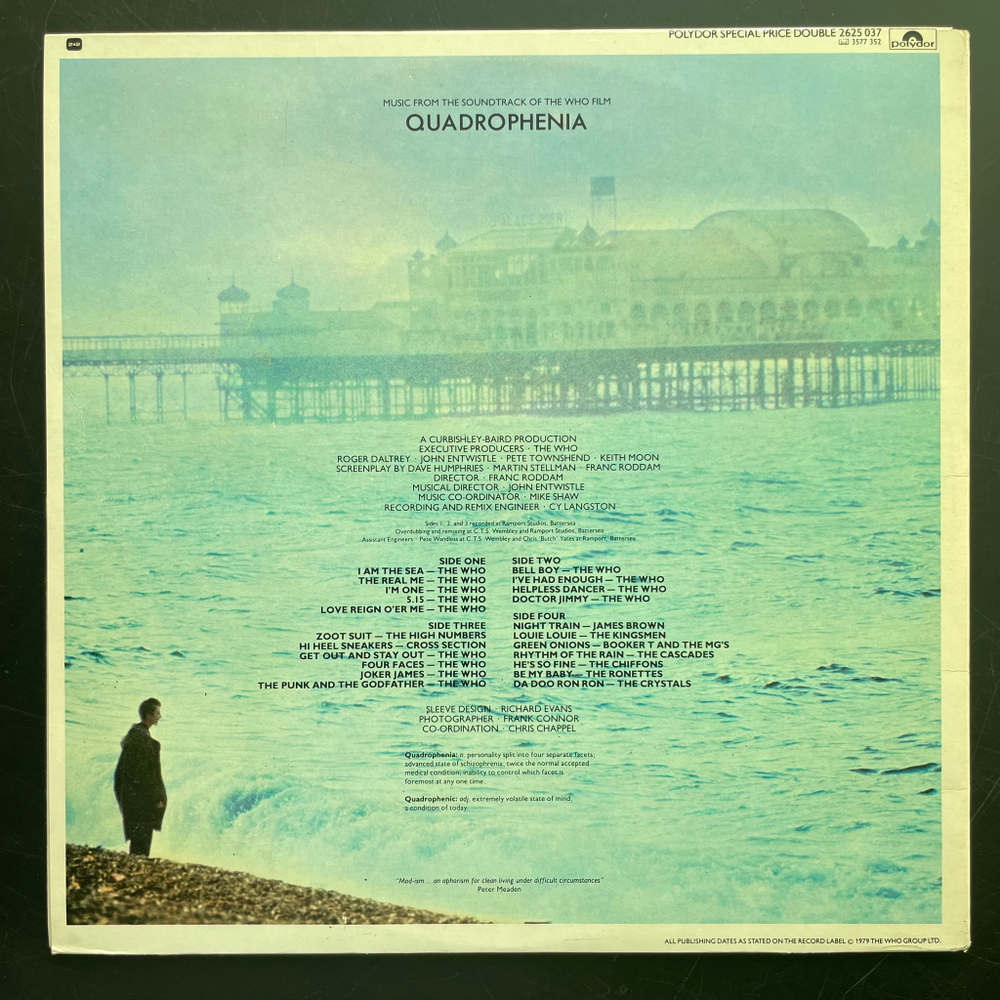Quadrophenia - Music From The Soundtrack Of The Who Film 2LP (Скандинавия 1979г.)