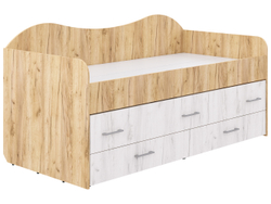 Кровать Нимфа двухместная Кр.золотой/Кр.светлый