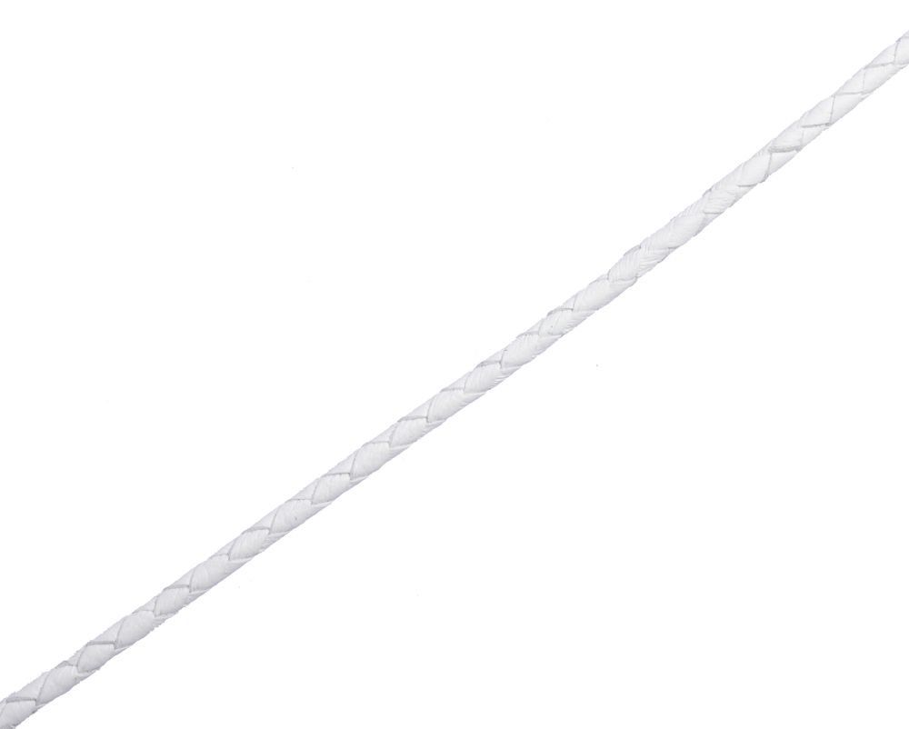 Шнурок плетеный белый Ø 3.5 мм, дл. 50 см