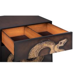 Комод Серпентис с 3 ящиками Каштан