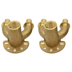 Уголок VIEIR проточный настенный для труб из сшитого полиэтилена ZL16X2,0-Rp1/2" VER-PRO VRP1620L