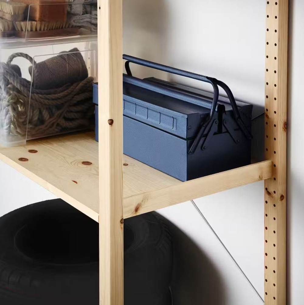 Стеллаж 5 полок Ивар IVAR, 89x50x179 см, массив сосны