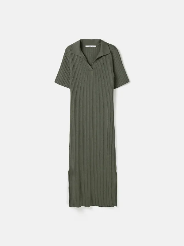 Платье поло вязаное 