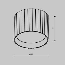 Светильник потолочный Maytoni   C106CL-GX53-B