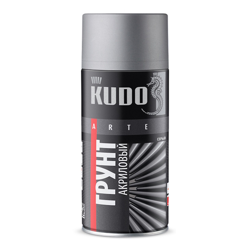 Грунт аэроз. KUDO акриловый  серый  520мл / KU-2101