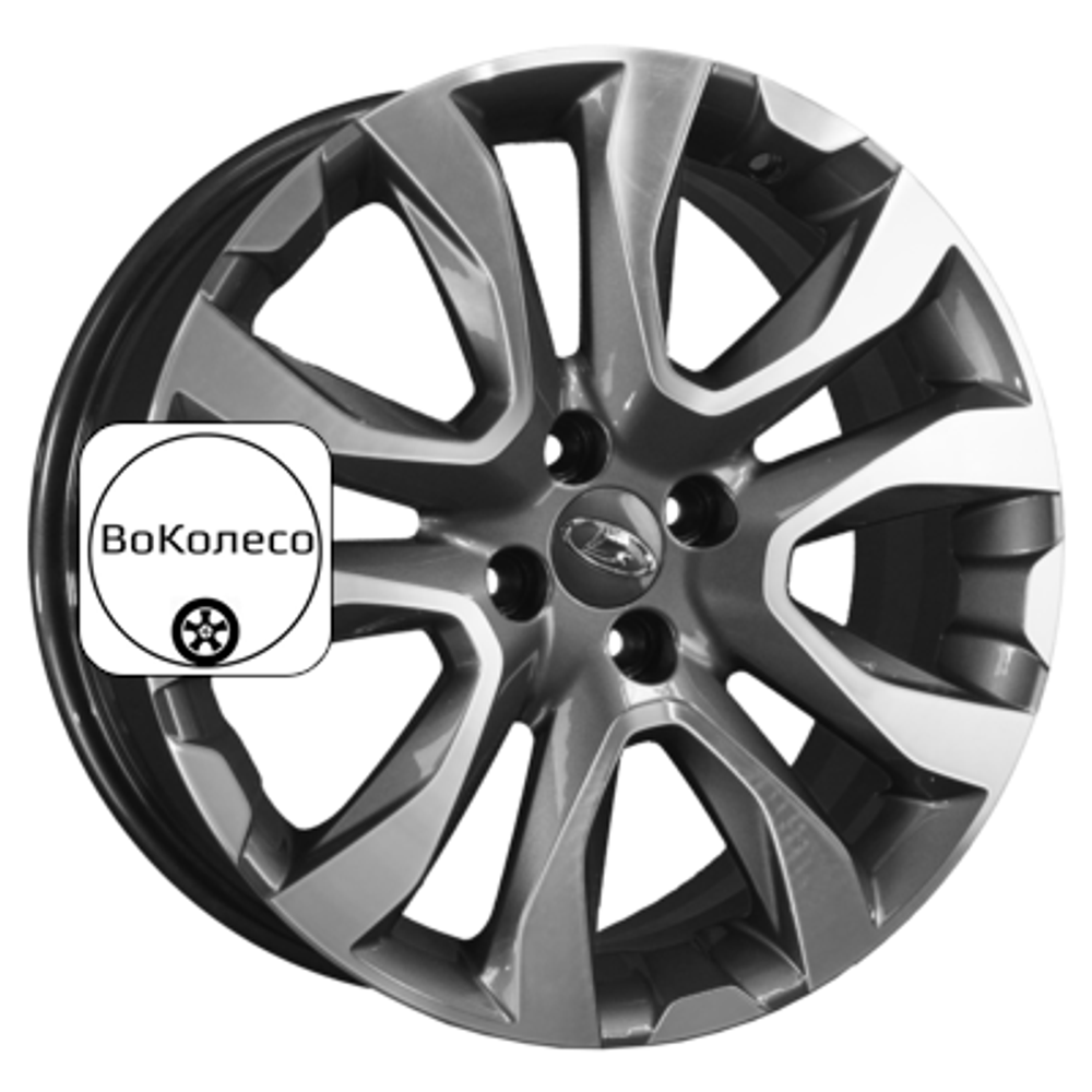 7x17/4x100 ET43 D60,15 Протон (X-Ray Cross) (КС769) Алмаз антрацит (78236) K&K