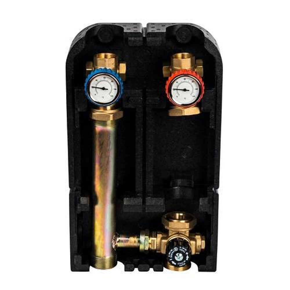 Насосная группа с термостатическим клапаном STOUT SDG-0002 - Ду25 (без насоса)