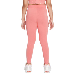 Штаны для девочки теннисные Nike Sportswear Favorites Swoosh Legging G - pink salt/cashmere