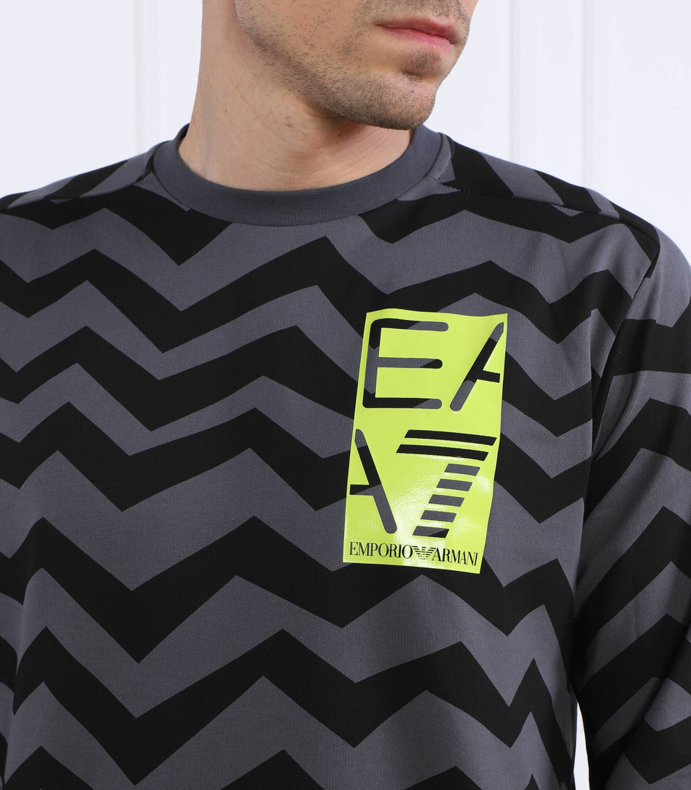 Худи EA7 - серый(3RPM54 PJ05Z)