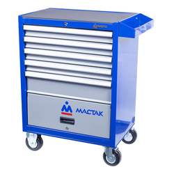 МАСТАК (522-05581B) Тележка инструментальная серии «ПРИМА», 5 ящиков и отсек, синяя