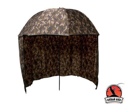 FLAGMAN Зонт рыболовный камуфляж нейлон с тентом d2,5м