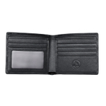 AUGTARLION Cow Leather Multiple Card Slots, Coin Purse, Wallet Men"s Black Premium Box