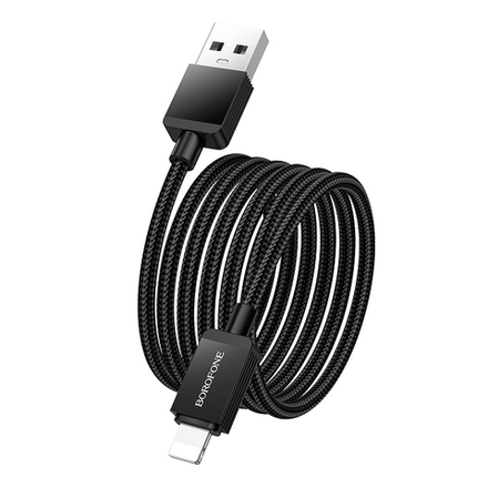 Кабель USB - Lightning BOROFONE BX120 (черный) 1м
