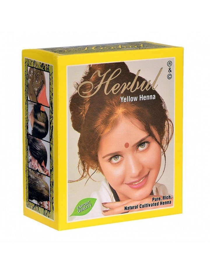 Краска на основе хны Herbul Henna Желтая Henna Yellow 6х10 г = 60 г