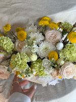 Композиция в плетеной корзине-размер L