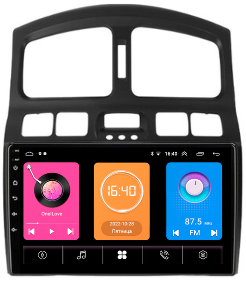 Магнитола для Hyundai Santa Fe 2000-2013 - GT9-223 на Android 10