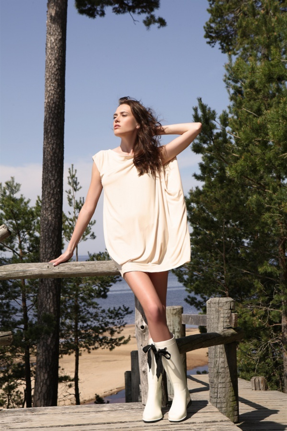Сапоги BoomBoots White&Black (с утеплителем)